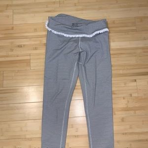 Albion leggings. Black and white stripe. Size M